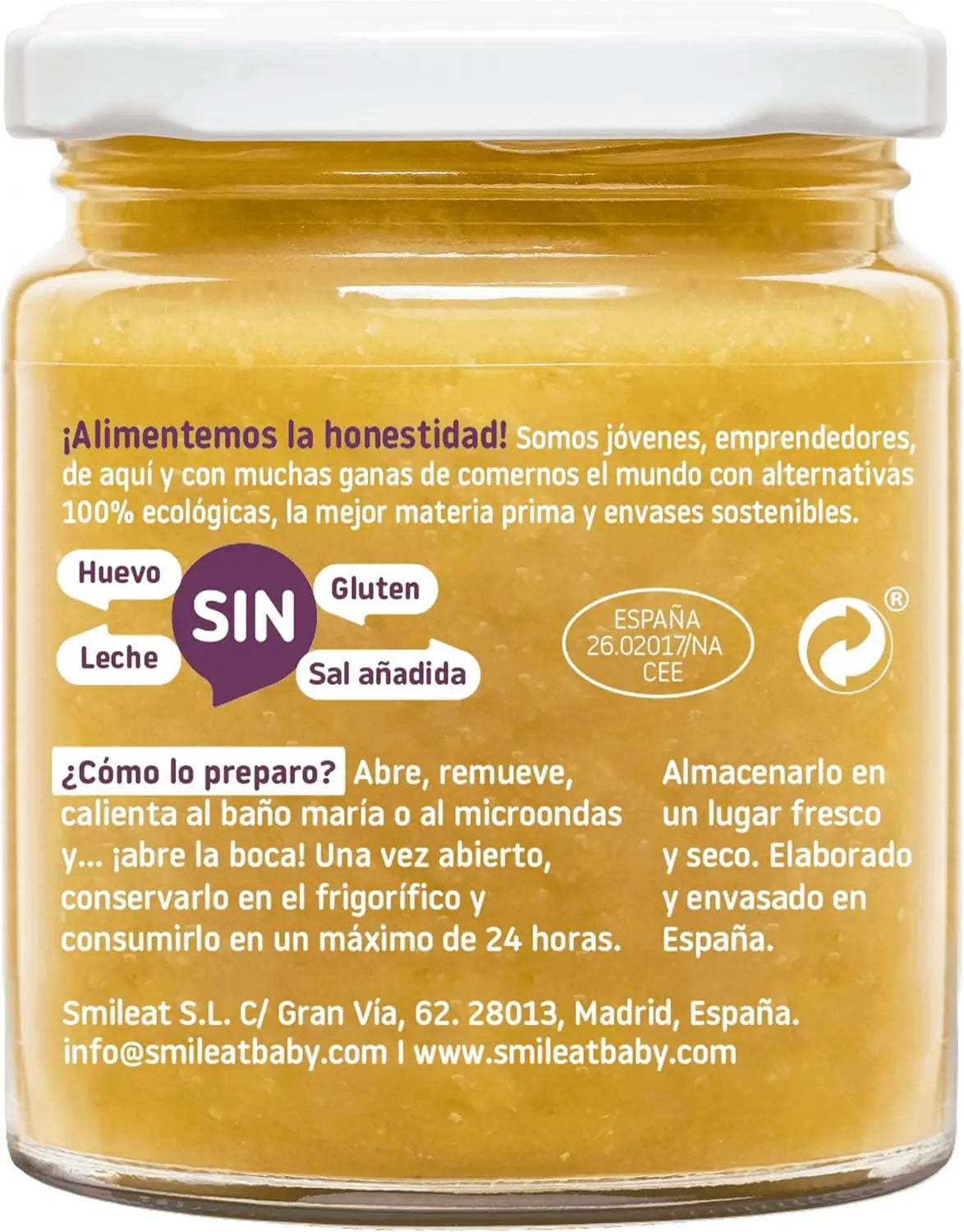 Barattolo di stufato di fagioli piccoli Smileat, 230 g