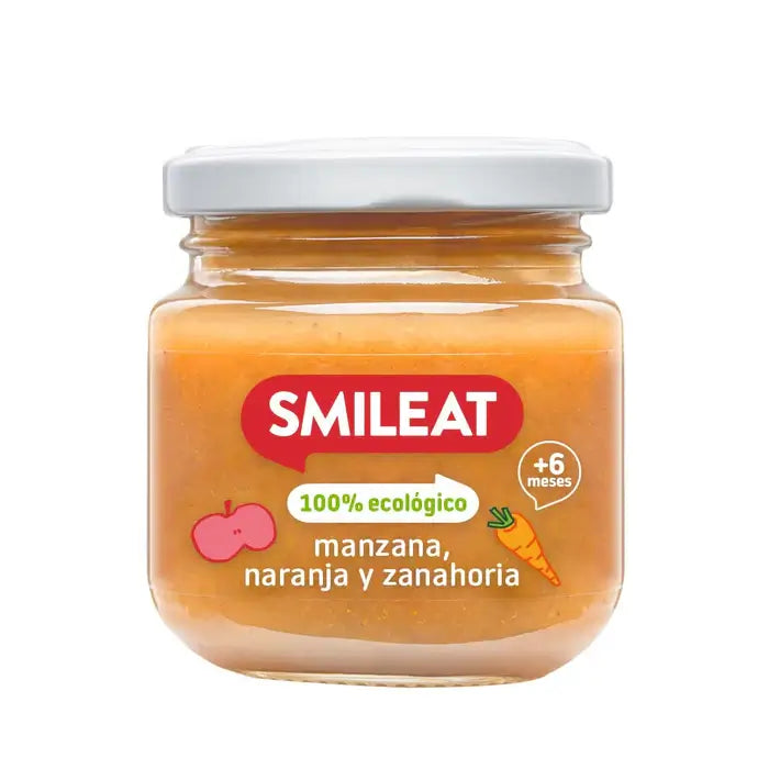 Smileat Mela, arancia e carota 130 g
