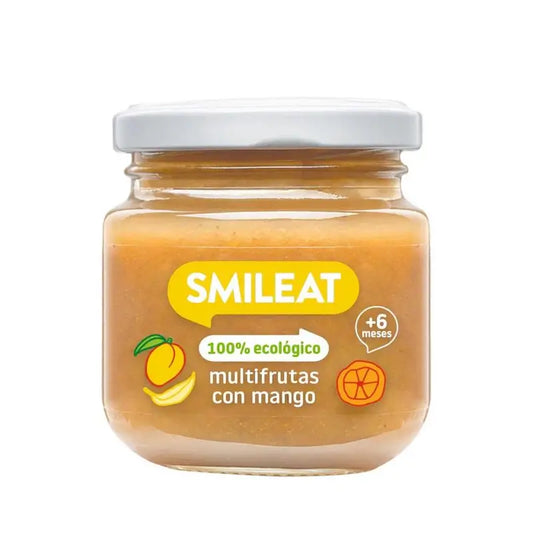 Barattolo Multifrutta Smileat con Mango, 130Gr