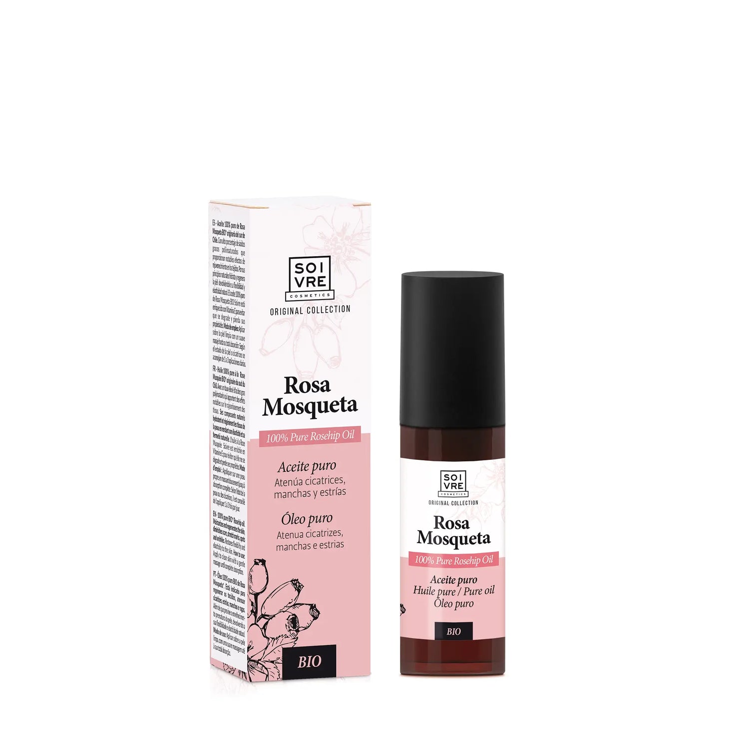 Soivre Olio di rosa mosqueta BIO in flacone airless, 30 ml