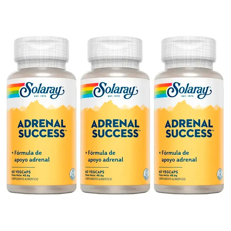 Solaray Adrenal Success Integratore Confezione da 3 x 60 Capsule
