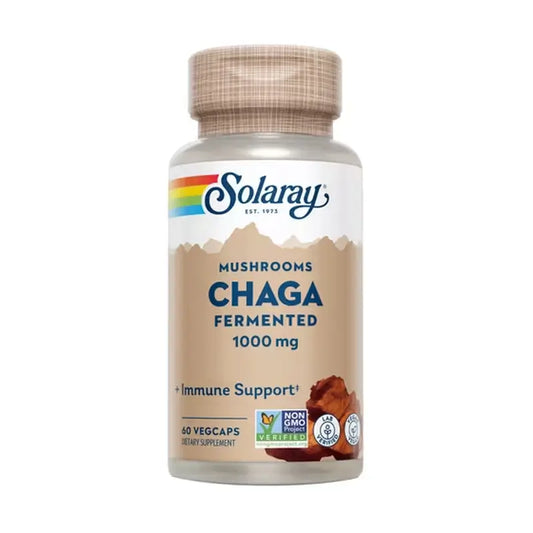 Solaray Chaga fermentato 500Mg 60V Capsule