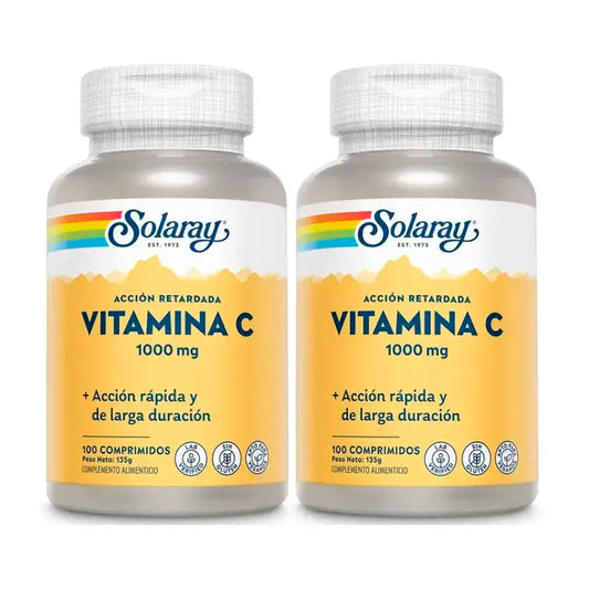 Solaray Vitamina C 1000 Mg. Confezione 2 x 100 Comp.