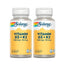 Solaray Vitamina D3 e K2 (Mk7) Confezione da 2 x 120 Capsule