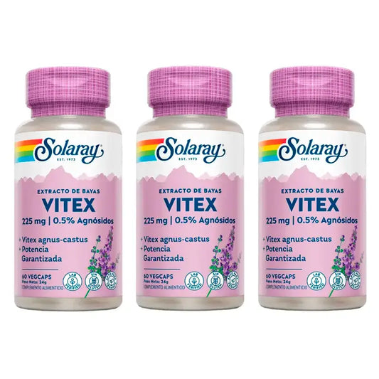 Solaray Vitex (Chasteberry) Confezione da 3 x 60 Capsule