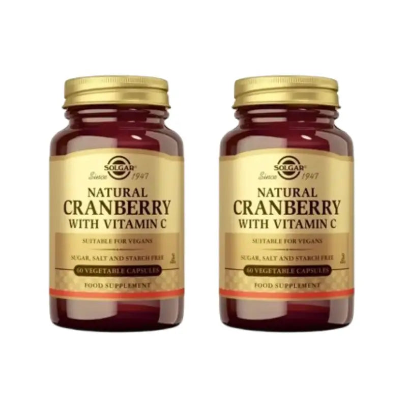Solgar Cranberry con vitamina C, 2X60 capsule vegetali