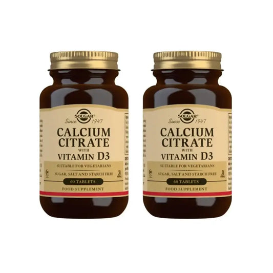 Solgar Citrato di calcio con vitamina D , 2X60 compresse