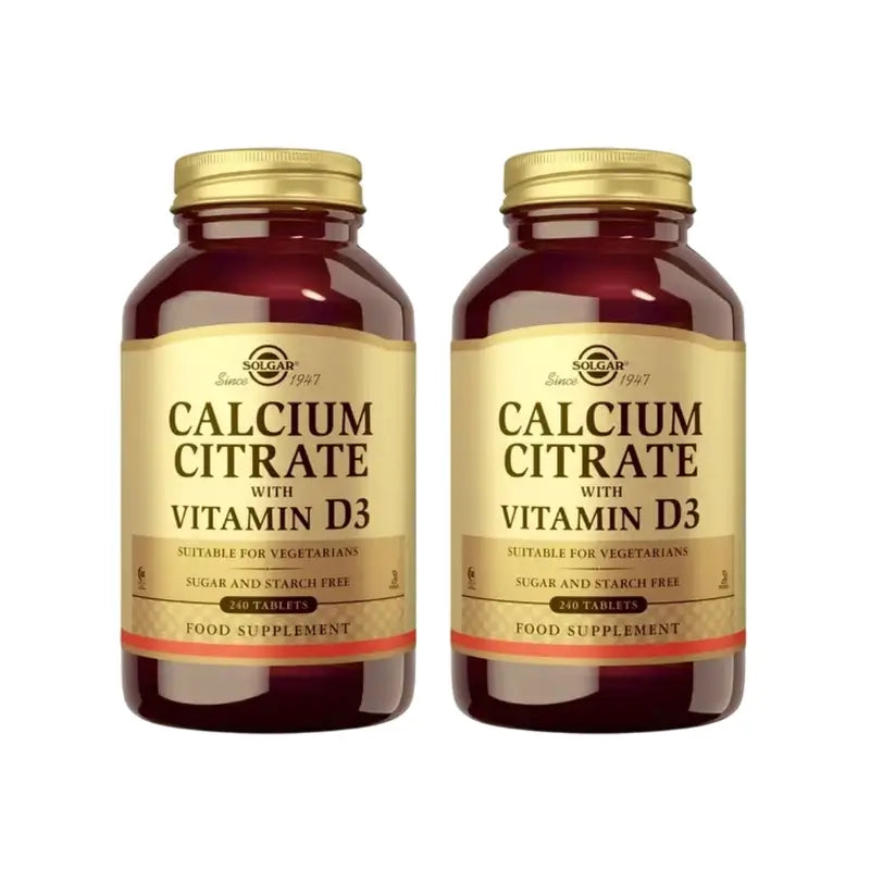 Solgar Citrato di calcio con vitamina D, 2X240 compresse