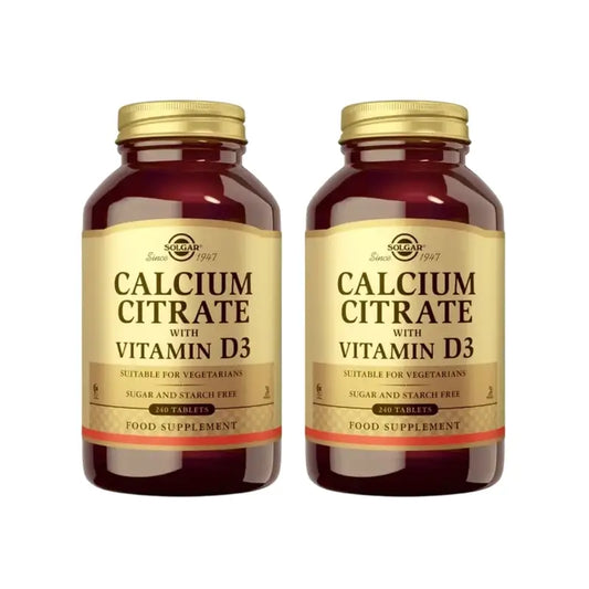 Solgar Citrato di calcio con vitamina D, 2X240 compresse