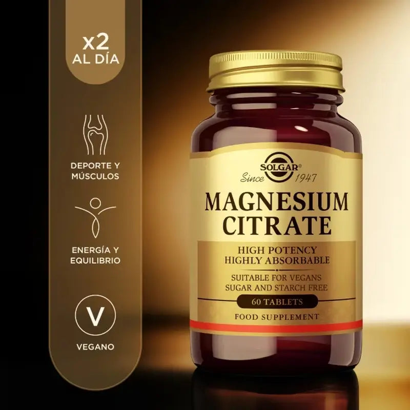 Solgar Citrato di magnesio, 2x120 compresse