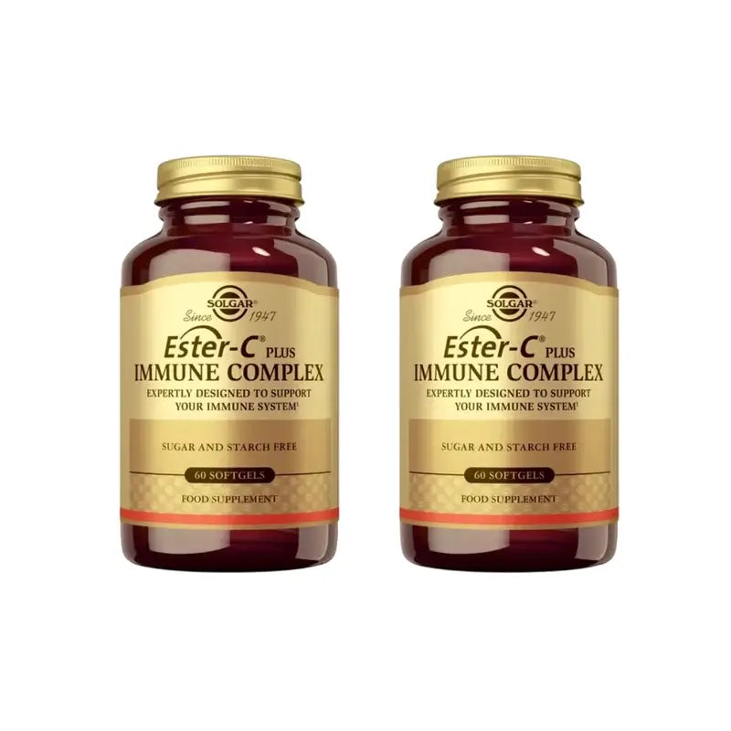 Solgar Ester-C Complesso immunitario, 2X60 Capsule