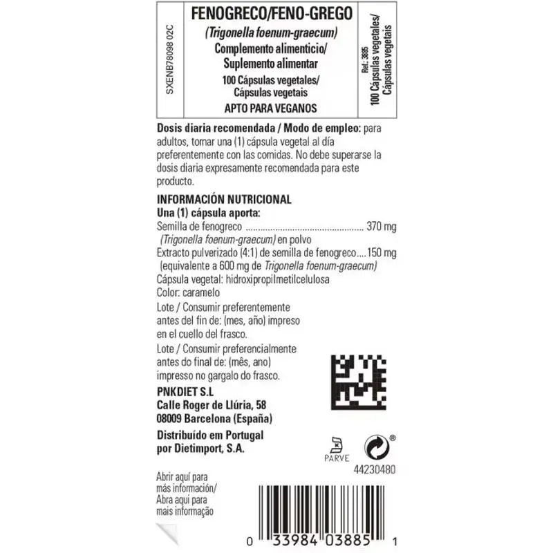 Solgar Fieno greco, 100 Capsule