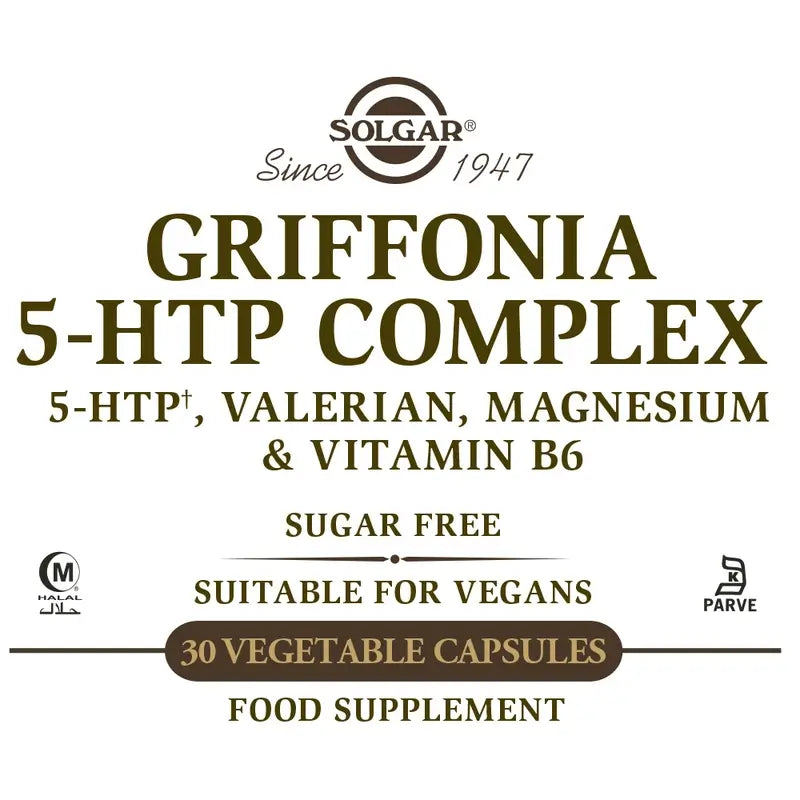 Solgar Griffonia 5 HTP Complex, 30 capsule