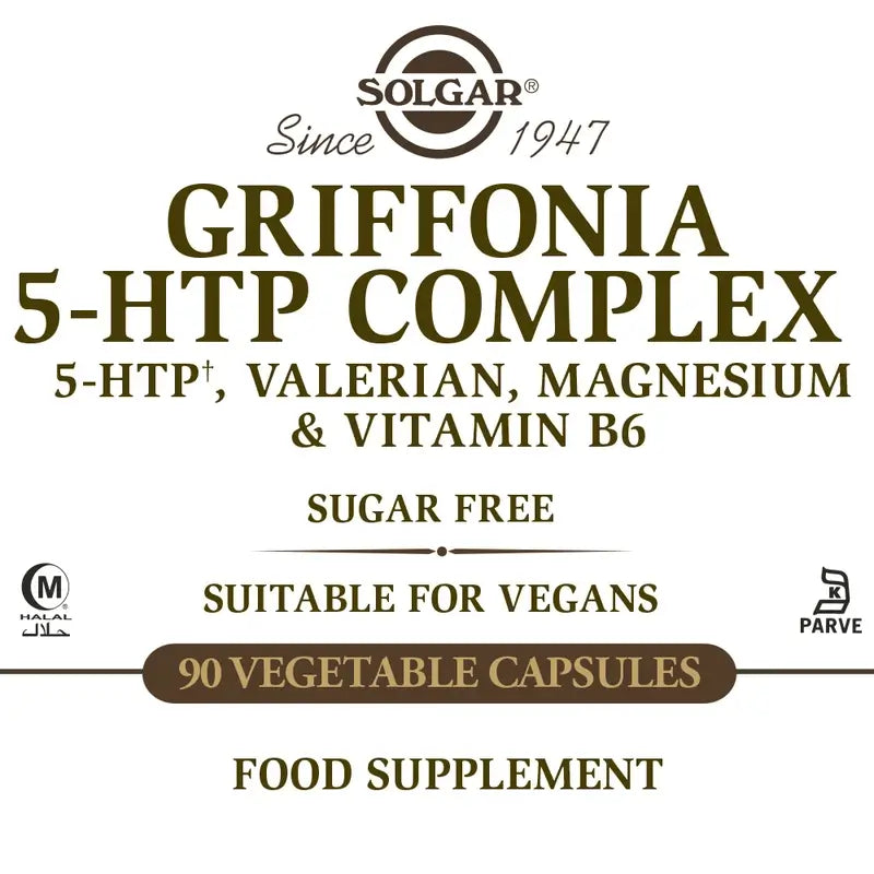 Complesso di Griffonia 5 HTP Solgar, 90 capsule