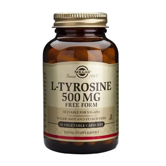 Solgar L-Tirosina 500mg, 50 Capsule Vegetali