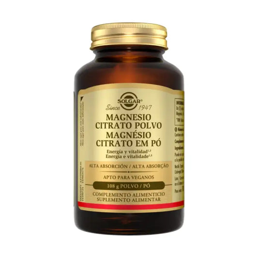 Solgar Magnesio citrato in polvere, 108 g