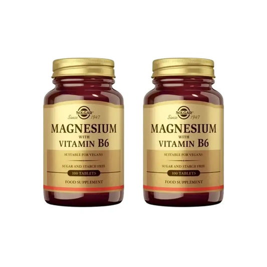 Solgar Magnesio + Vitamina B6, 2X100 Compresse