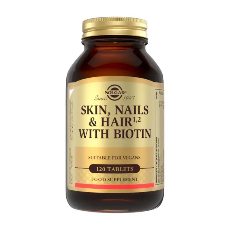 Solgar Capelli, pelle e unghie & Biotina, 120 compresse