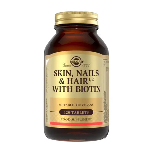 Solgar Capelli, pelle e unghie & Biotina, 120 compresse