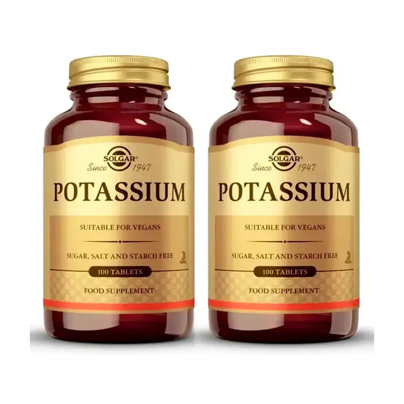 Solgar Potassium, Confezione 2 x 100 compresse