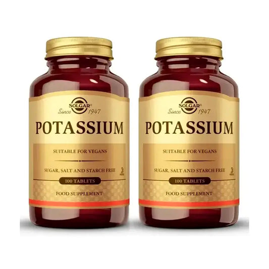 Solgar Potassium, Confezione 2 x 100 compresse