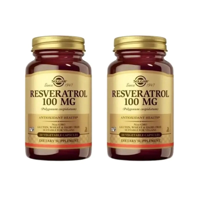 Solgar Resveratrolo, 2X60 Capsule Vegetali
