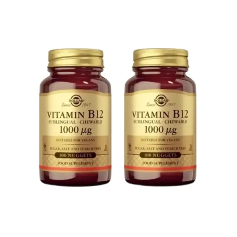 Solgar Vitamina B12 1000Mcg, 2X100 compresse masticabili