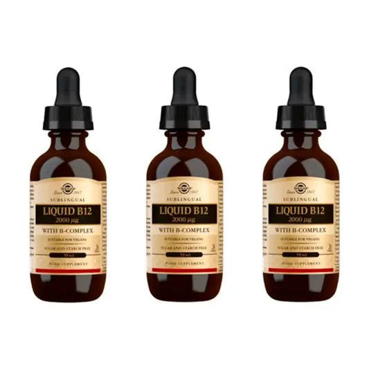 Solgar Vitamina B12 liquida con BComplex Confezione 3 x 59 ml