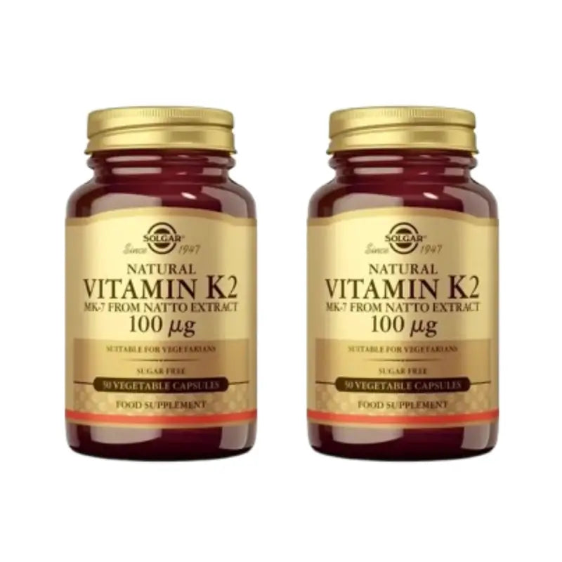 Solgar Vitamina K2 100Mcg, 2X50 Capsule Vegetali