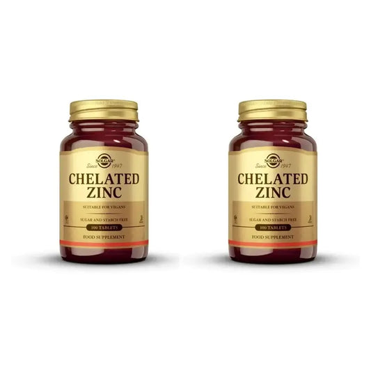 Solgar Zinco chelato, 2X100 compresse