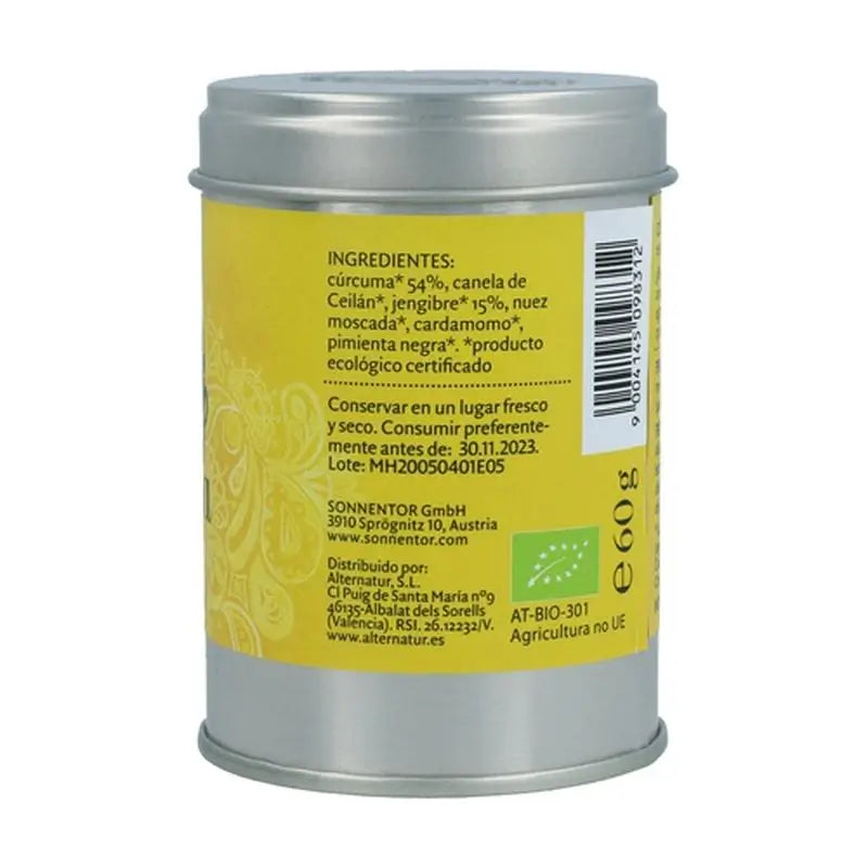 Sonnentor Curcuma Latte Zenzero Golden Milk 60Gr. Bio
