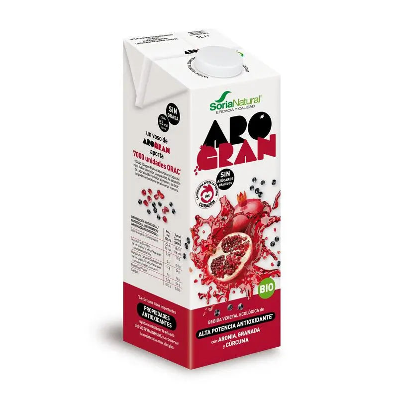 Soria Natural Arogran Bevanda di Riso con Melograno Aronia 1Lt 6Ud