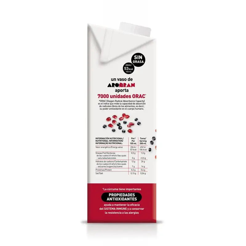 Soria Natural Arogran Bevanda di Riso con Melograno Aronia 1Lt 6Ud