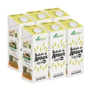 Soria Natural Rice Vegetable Drink 1Lt 6Pcs Bio Sg Vegan