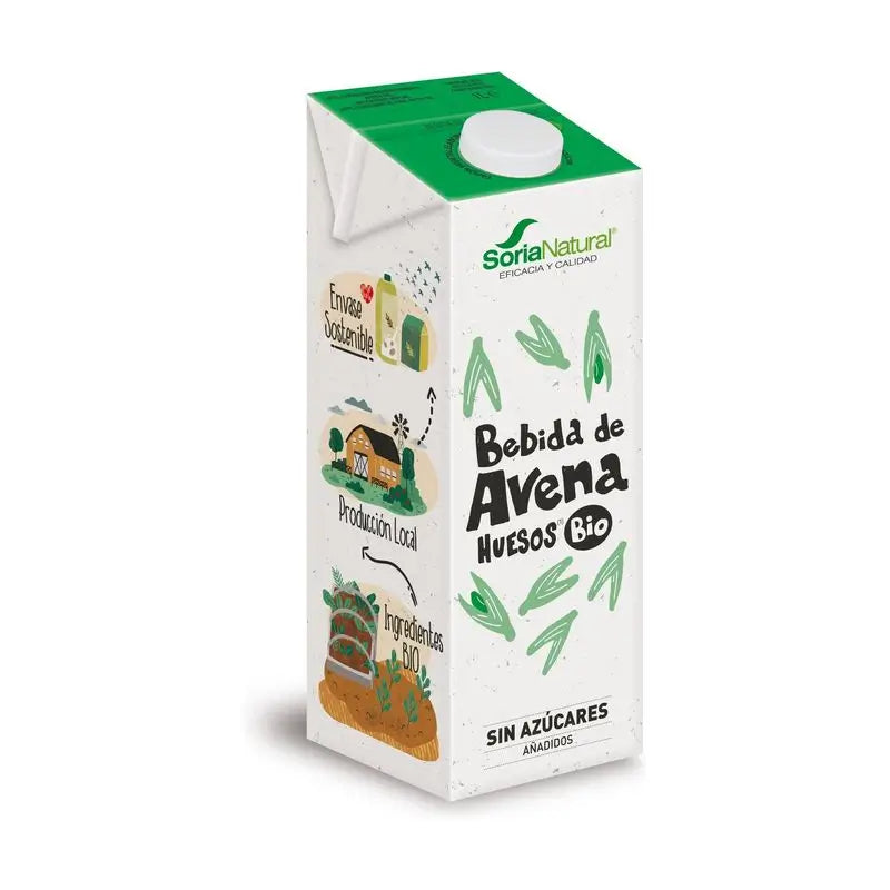 Soria Natural Oatmeal Vegetable Drink Con Alghe-Calcio 1Lt 6Uds.