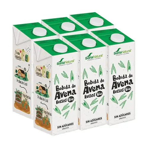 Soria Natural Oatmeal Vegetable Drink Con Alghe-Calcio 1Lt 6Uds.