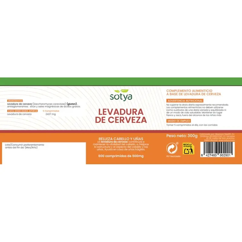 Lievito di birra Sotya 600 Comp.