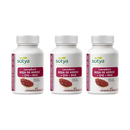 Sotya Lievito di Riso Rosso + Q10 + Dha, 3X60 Capsule