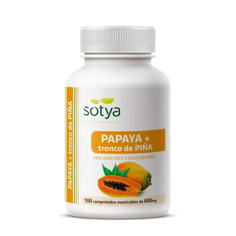 Sotya Papaya + Gambo d'Ananas 600 Mg, 100 Compresse