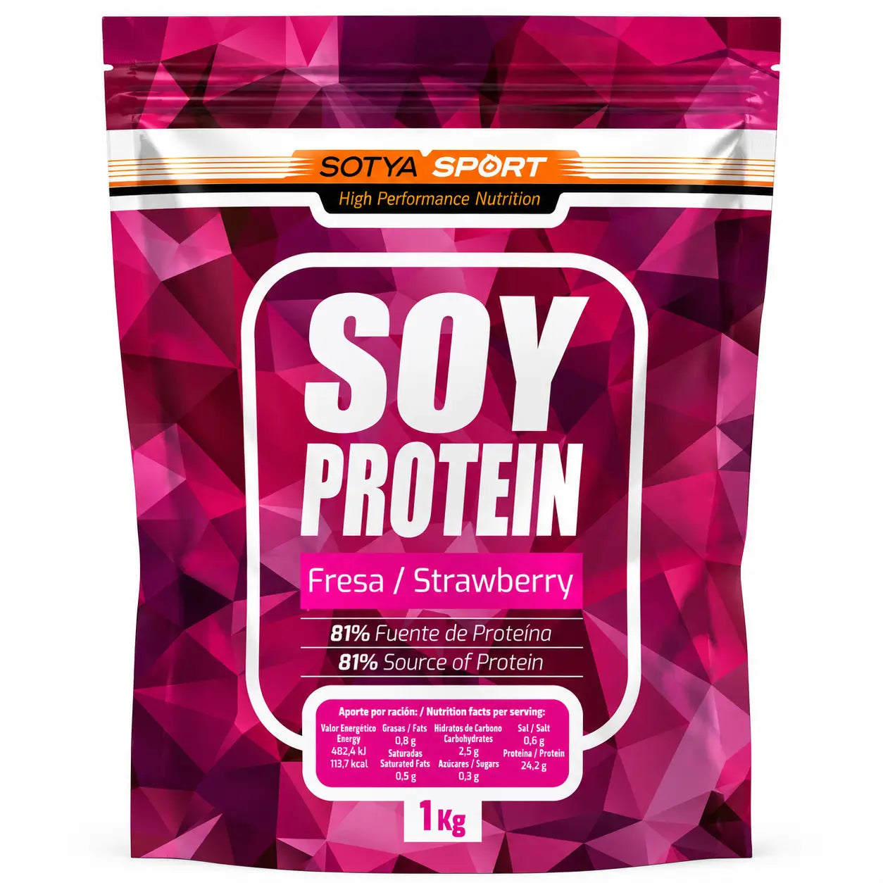 Sotya Soya Strawberry Proteins 1 kg.