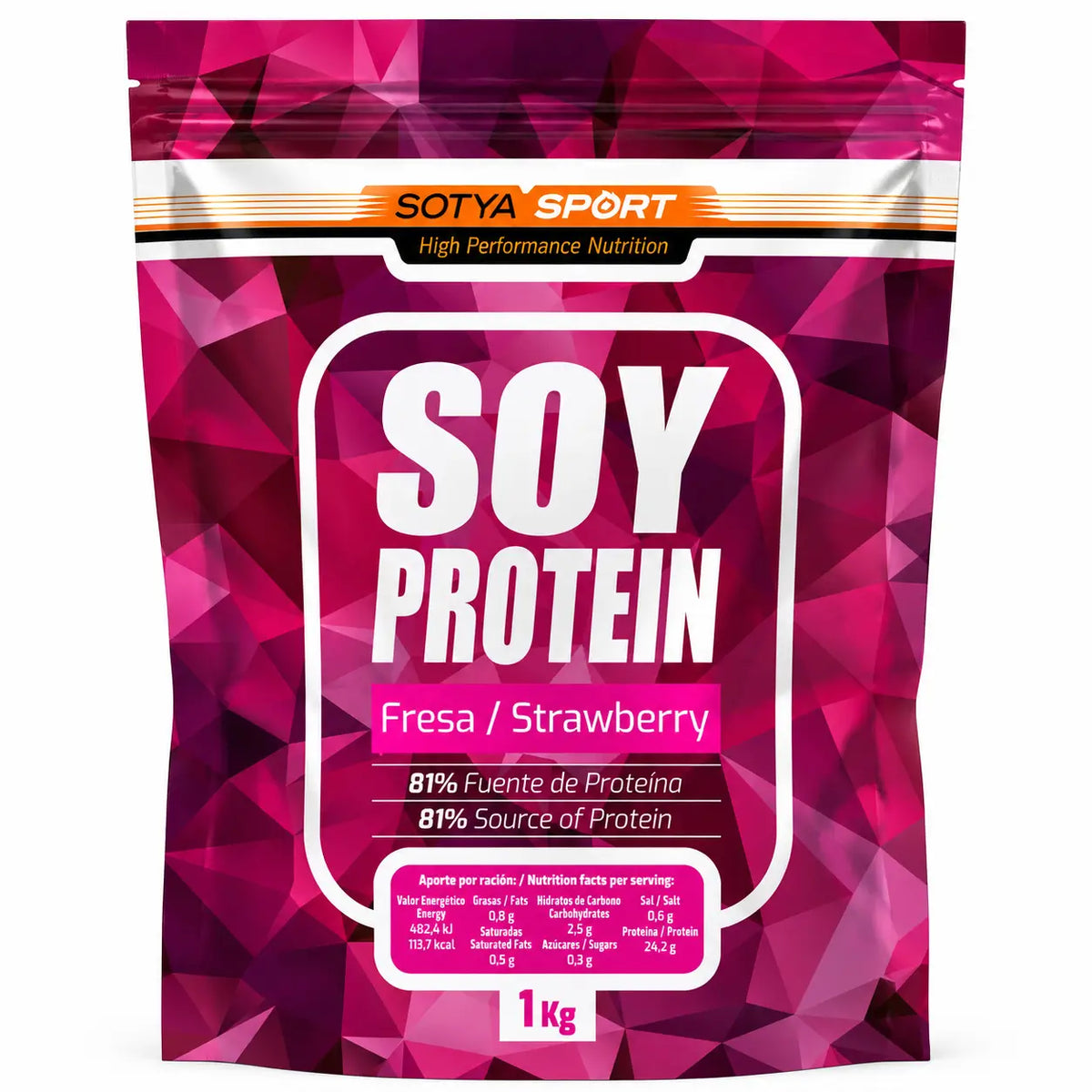 Sotya Soya Strawberry Proteins 1 kg.