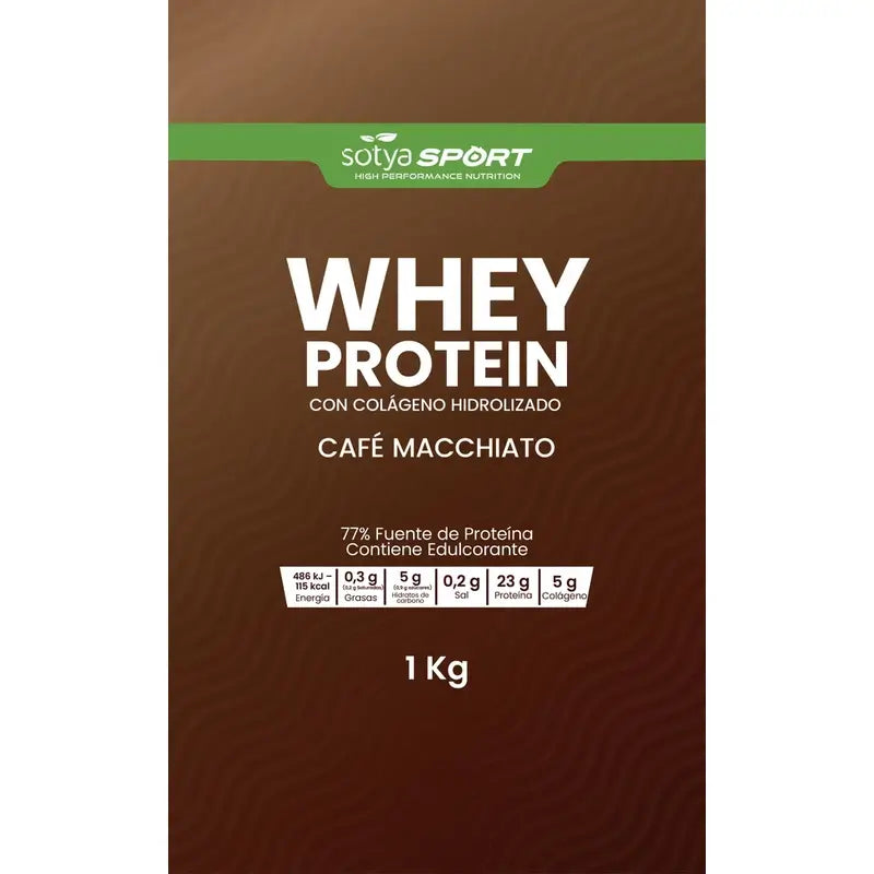 Sotya Proteine del siero del latte Cafe Macchiato Doypack , 1000 grammi