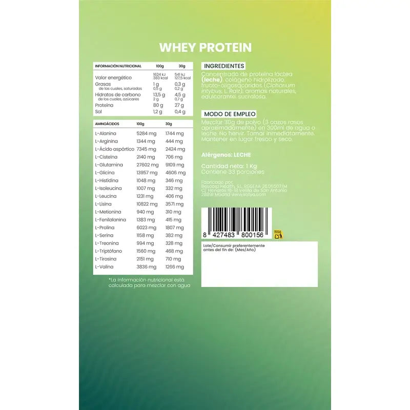 Sotya Proteine Whey Vanilla Doypack , 1000 grammi