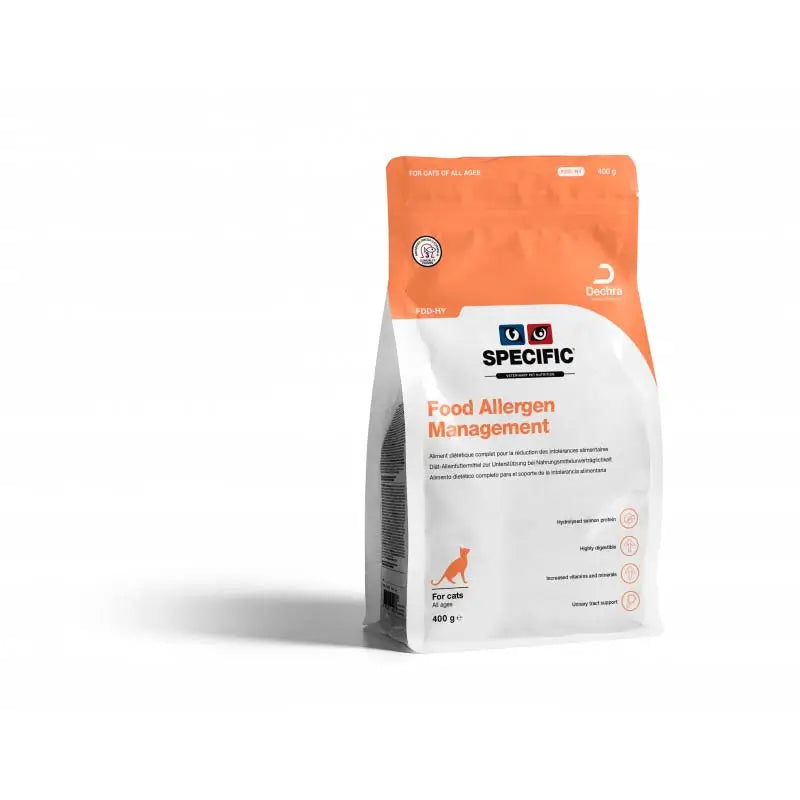 Specifico Feline Adult Fdd-Hy Alimento per la gestione degli allergeni, 400 g, cibo per gatti