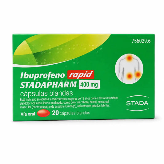 Stadapharm Ibuprofene rapido 400 mg, 20 capsule
