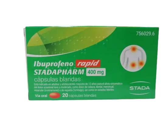 Stadapharm Ibuprofene rapido 400 mg, 20 capsule