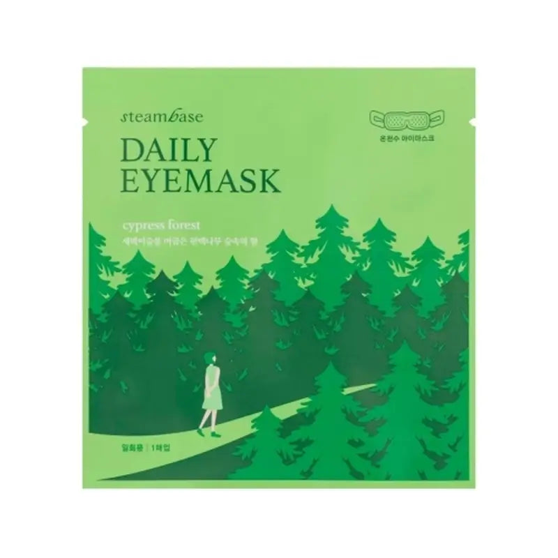 Steambase Maschera quotidiana per gli occhi Foresta di cipressi , 1 pz.