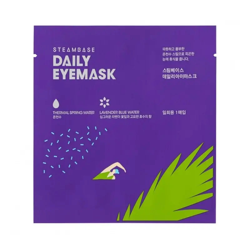 Steambase Maschera oculare quotidiana Lavanda Acqua Blu , 1 pz.