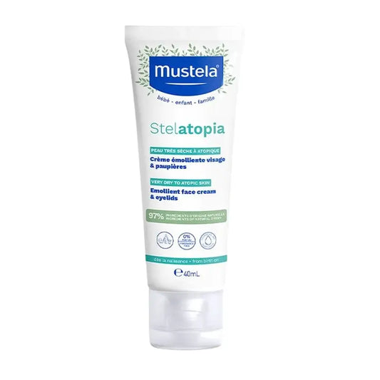 Mustela Stelatopia Crema viso emolliente, 40 ml