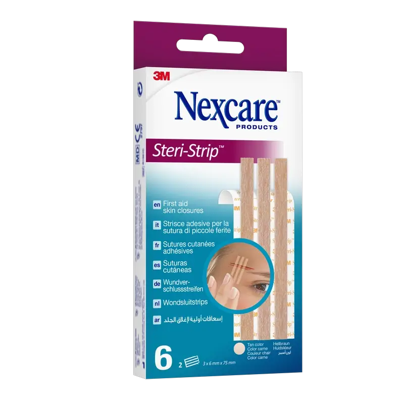 3M Steri-Strip Sutura adesiva 75 x 6 mm 3 strisce